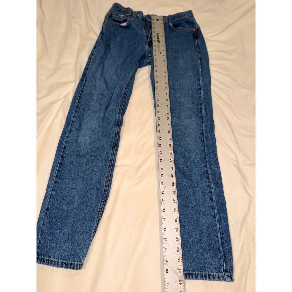 Levi Strauss 505 Regular Fit Straight Leg Jeans Medium Wash Blue W29 L34 (716) - Picture 7 of 7